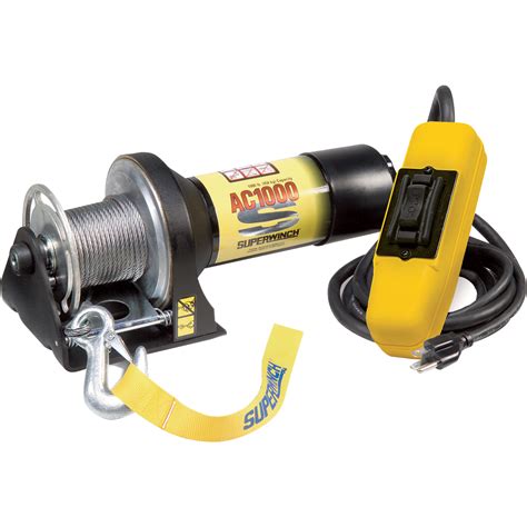 It is good for hoisting or pulling in light-duty operations. . Superwinch 110 volt ac electric winch